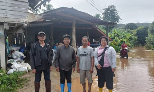 สำนักงานปศุสัตว์อำเภอแม่แจ่มลงพื้นที่ร่วมตรวจเยี่ยม และให้กำลังใจเกษตรกรผู้เลี้ยงสัตว์ ที่ได้รับผลกระทบจากภัยพิบัติ (น้ำป่าไหลหลาก)